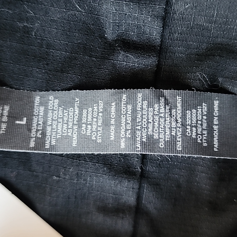 Vuori Men’s Organic Cotton Ripstop Stretch Jacket Black - Picture 12 of 12